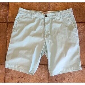 Original Penguin By Munsingwear Shorts Mens 34 Aqua 9" Inseam Chino Flat Front